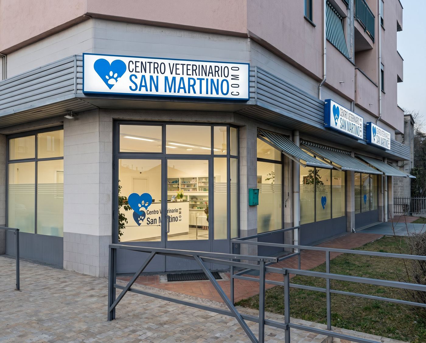 Facciata del Centro Veterinario San Martino