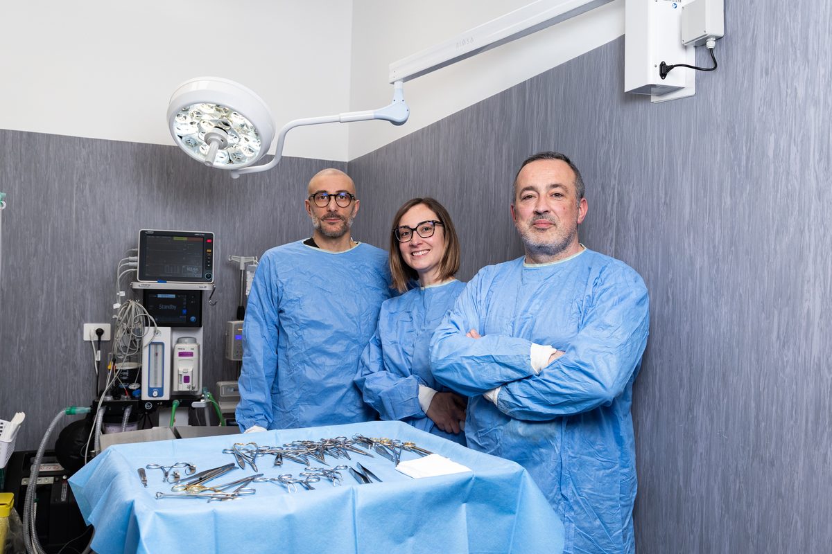 Il team chirurgico del Centro Veterinario San Martino